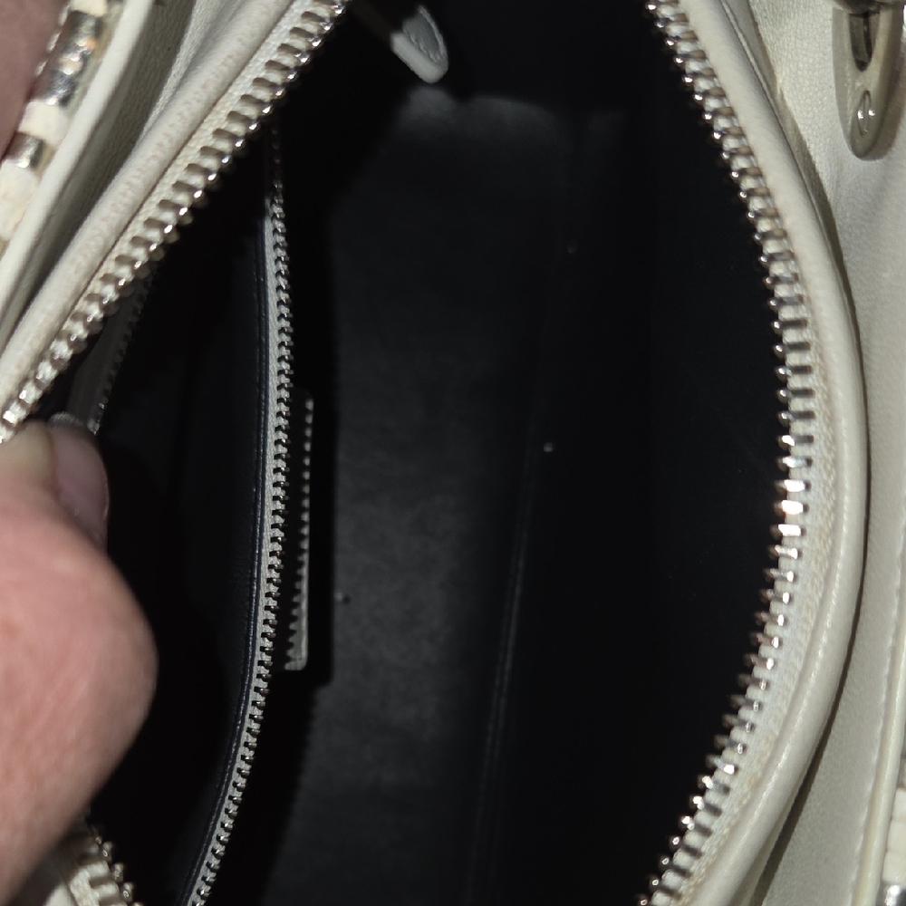 LADY DIOR Gold and Silver Embellished Handbag - Picture 13 of 16